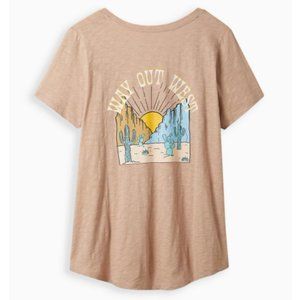 Torrid Pocket Graphic Tee Size L 12 Tan